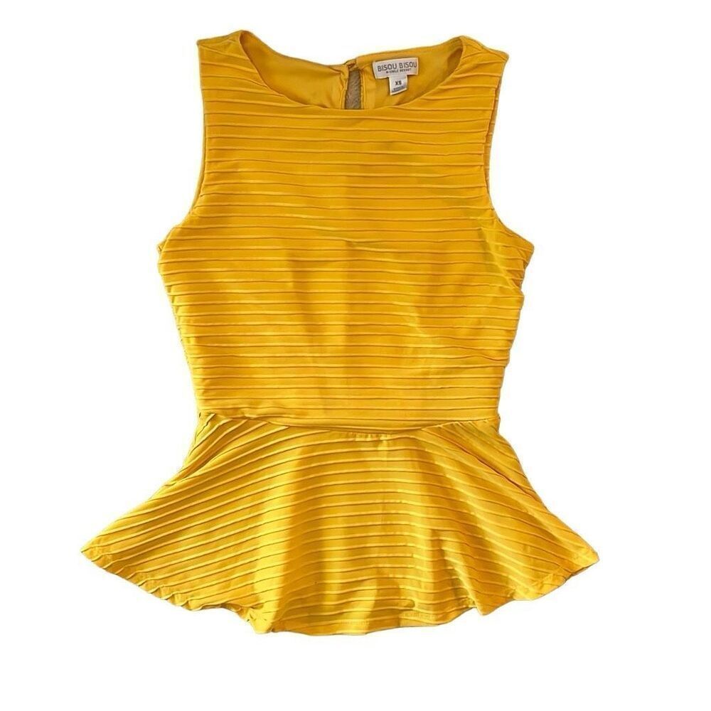 Bisou Bisou Peplum Blouse